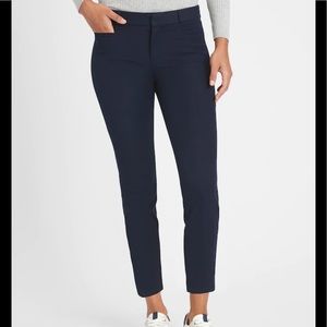 Skinny navy work pants